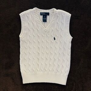 Ralph Lauren Cable-Knit Cotton Sweater Vest
